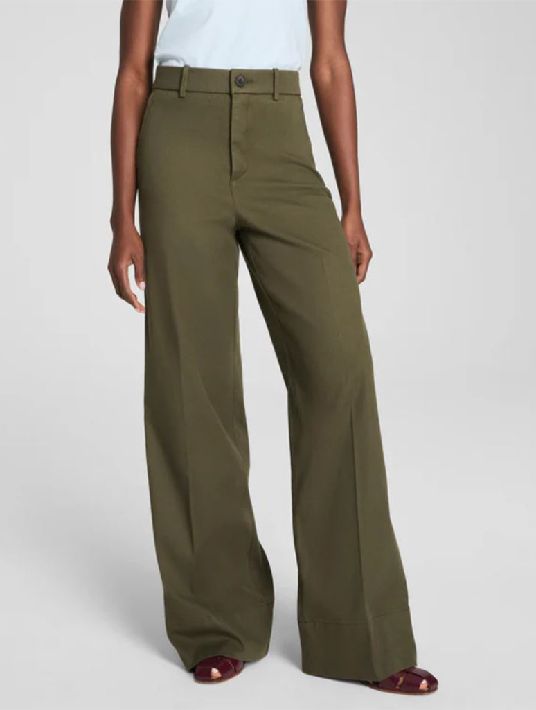 Spanx Super Smooth Stretch Twill Wide Leg Pant