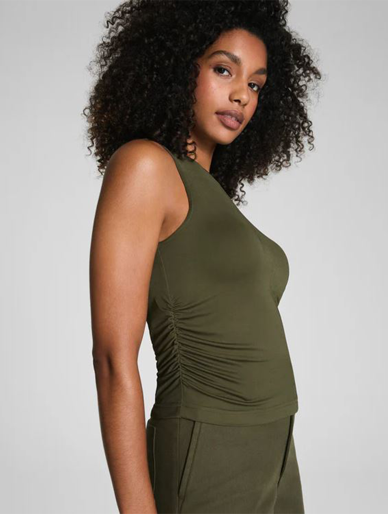 Spanx Sleek Jersey Ruched Tank