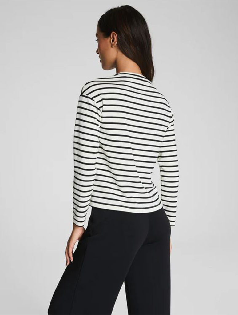 Spanx AirEssentials Long Sleeve Side Slit Top