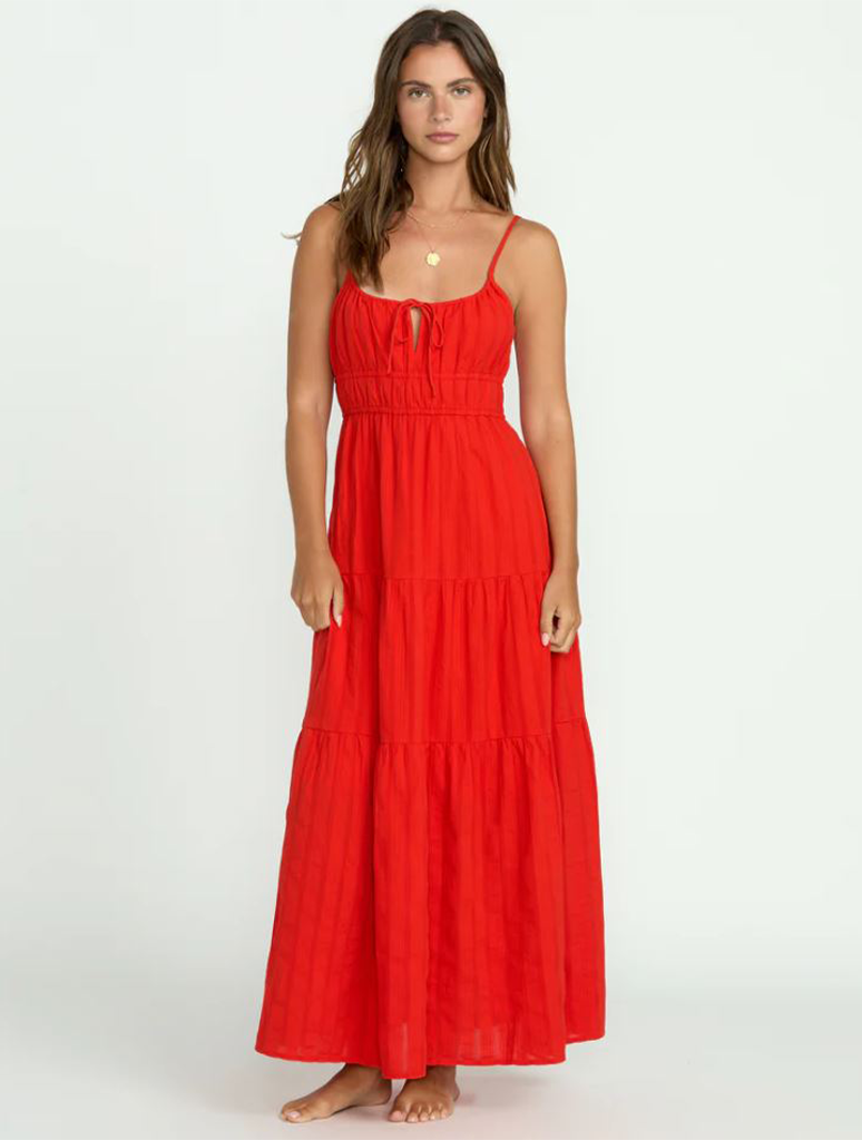Billabong Red Aloha Maxi Dress