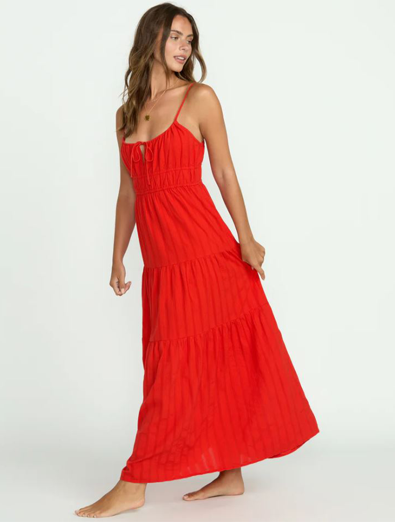 Billabong Red Aloha Maxi Dress