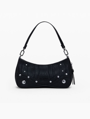 Desigual Small Embroidered Faux Leather Bag