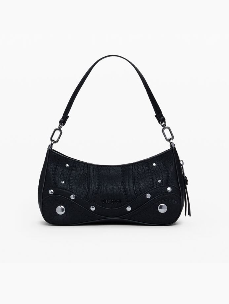 Desigual Small Embroidered Faux Leather Bag