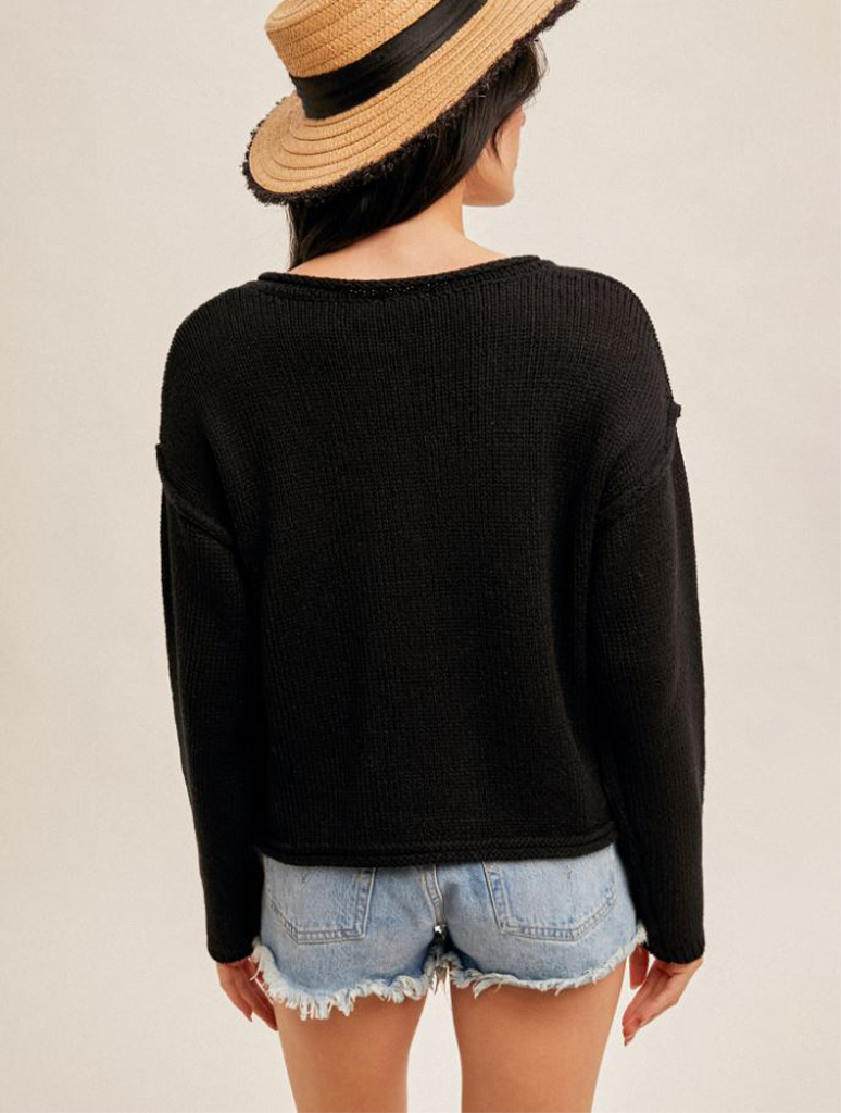 Boxy Cropped Cardigan