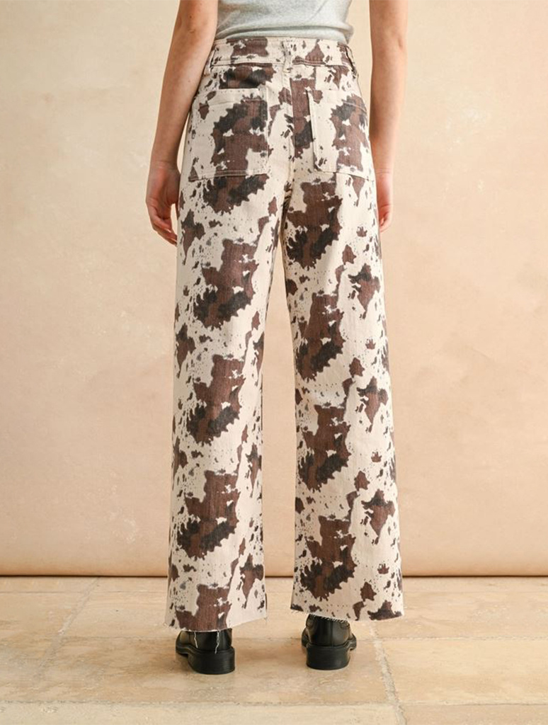 Cow Print Pants