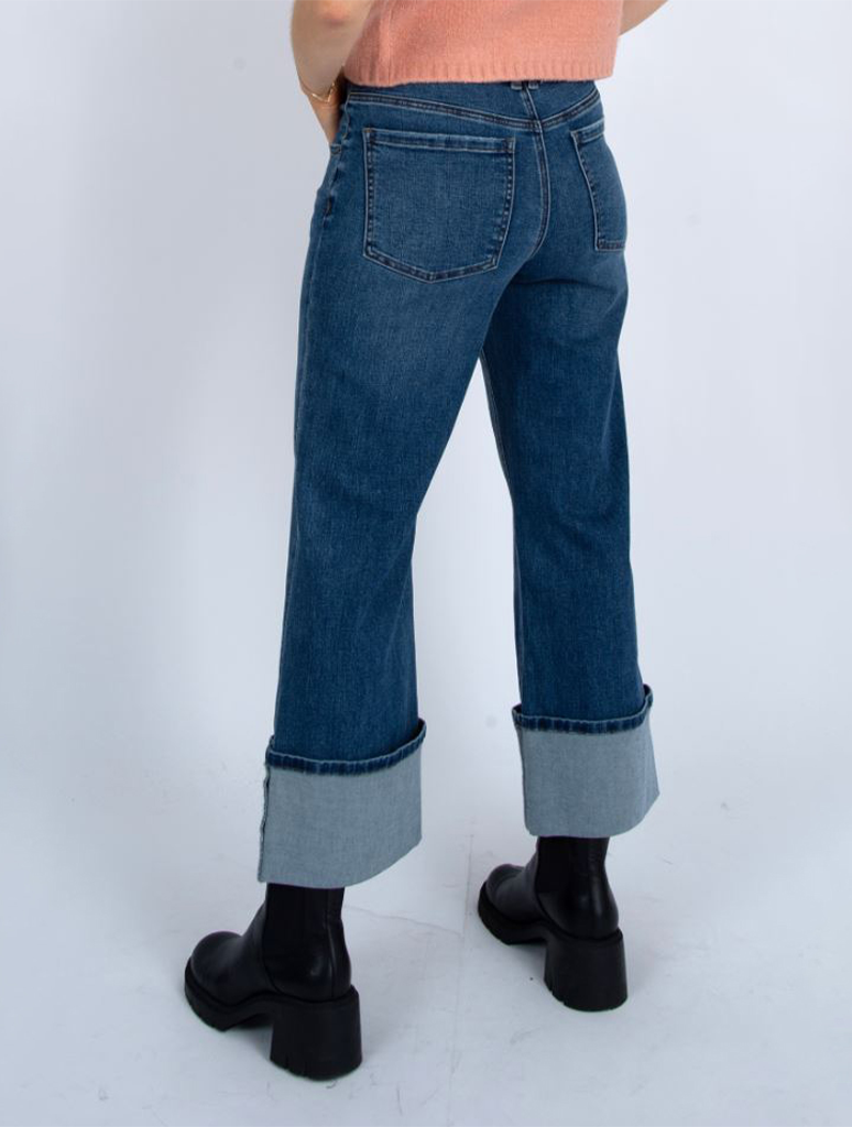 Carla Stretch Denim Cuff Pant