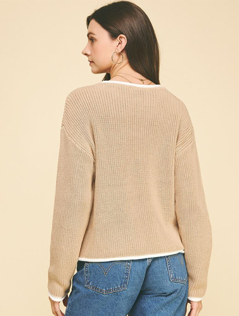 Colorblocked Knit Sweater