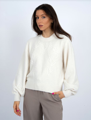Rhiana Long Sleeve Crewneck Pullover Sweater