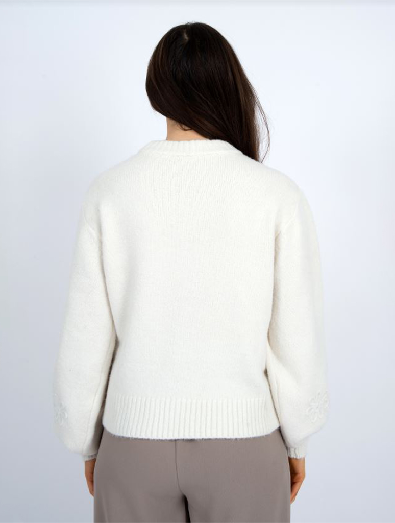 Rhiana Long Sleeve Crewneck Pullover Sweater