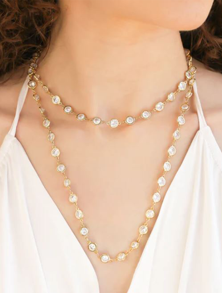 8mm Cubic Zirconia Chain Necklace