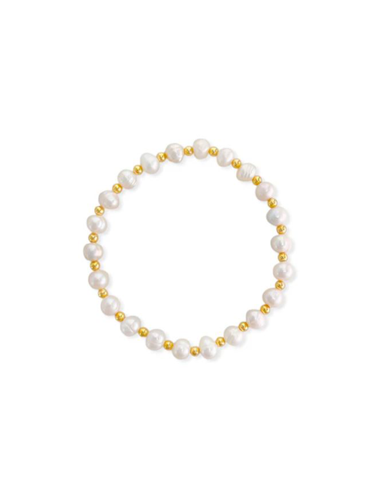 Genuine Pearl Stretch Bracelet