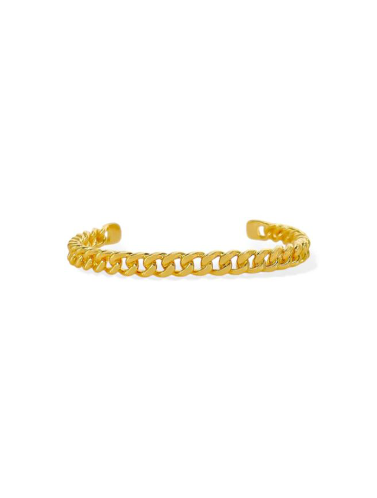 Enamel Curb Chain Cuff