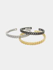 Enamel Curb Chain Cuff