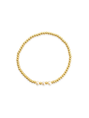 Beaded Stretch Bracelet with Pearls