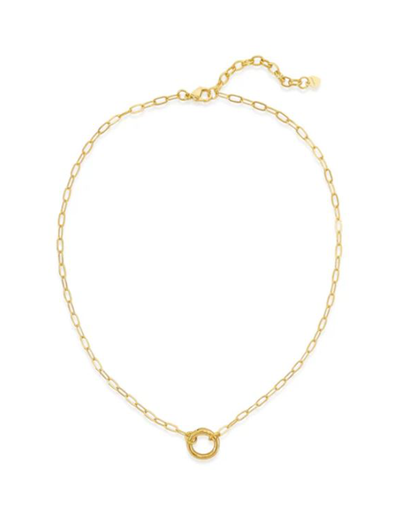 Paperclip Chain Necklace with Spring Ring