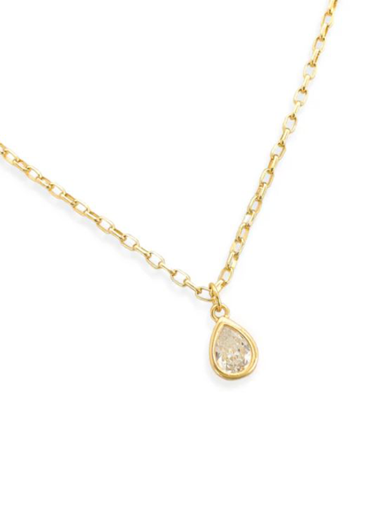 CZ Teardrop Necklace