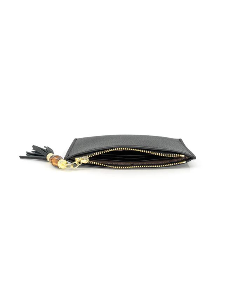 Mini Wallet With Bamboo Zipper