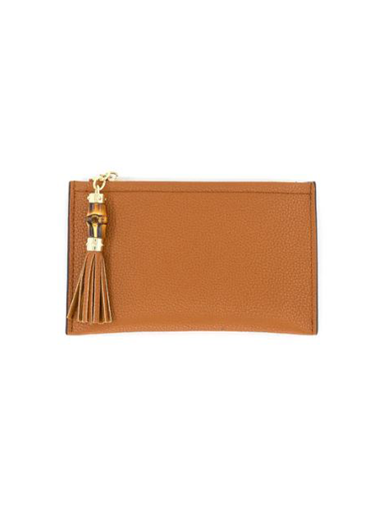 Mini Wallet With Bamboo Zipper