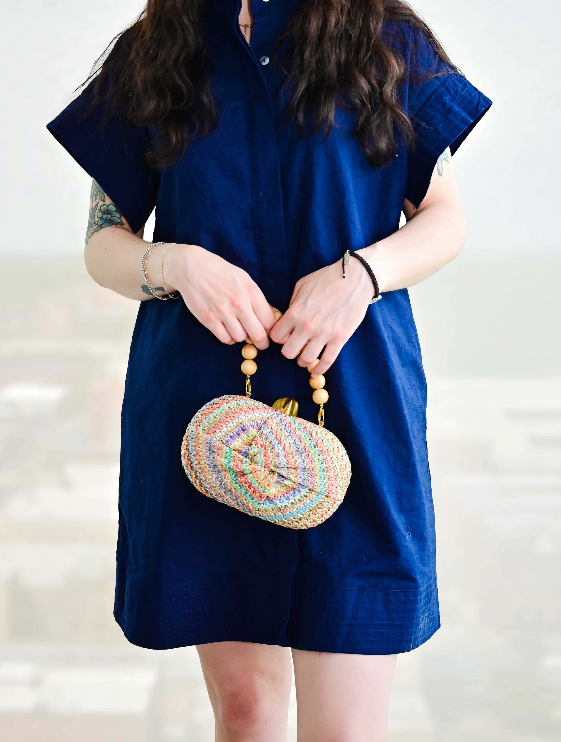 Cerdena Straw Clutch