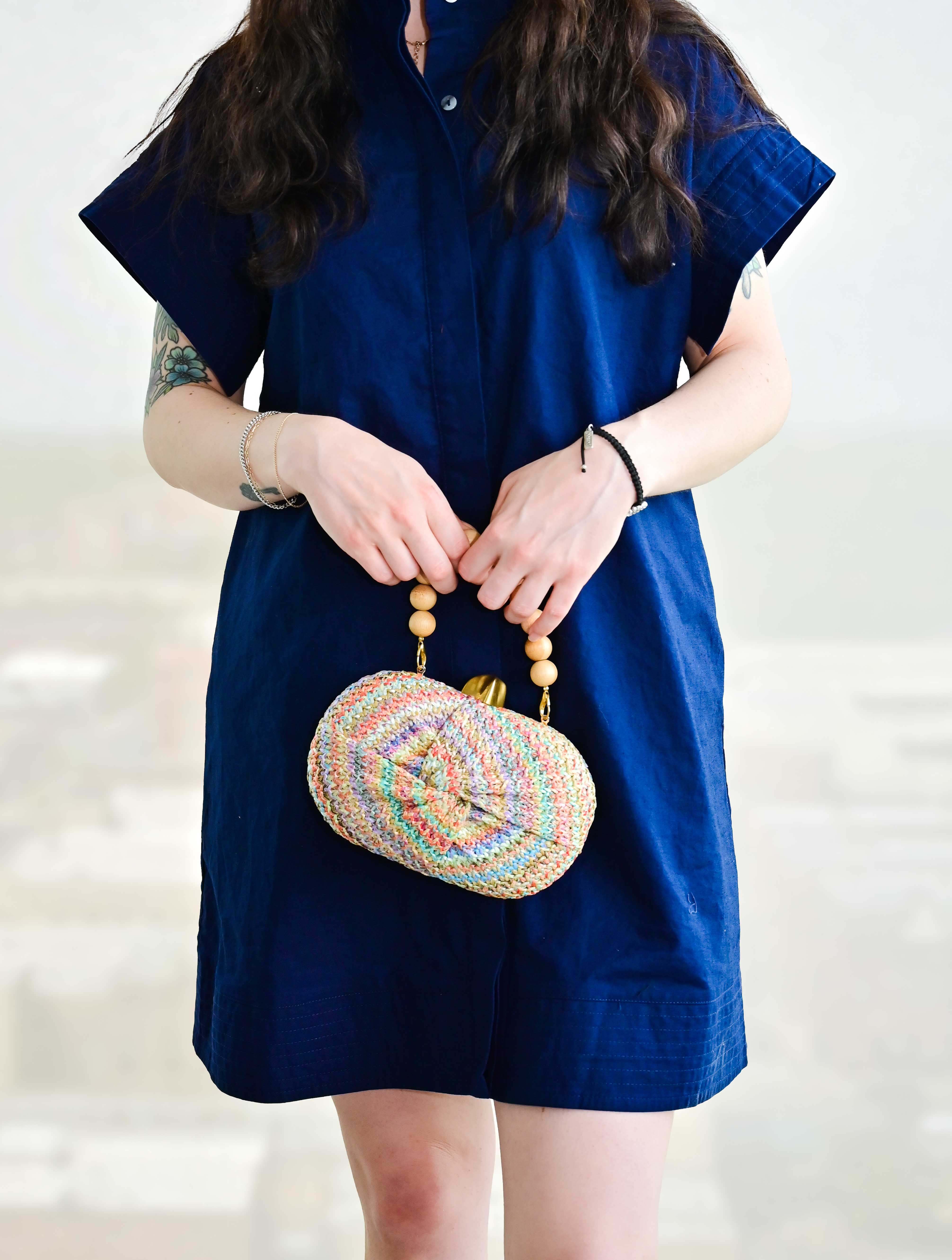 Cerdena Straw Clutch