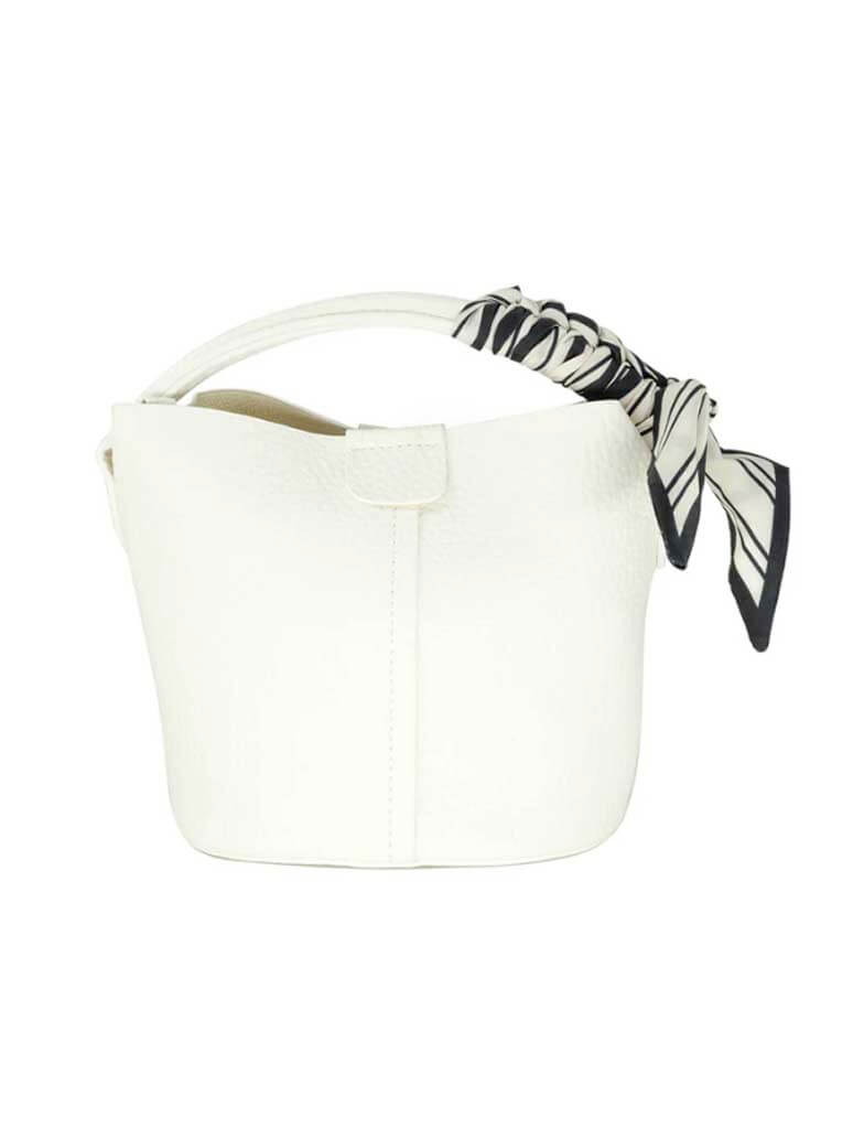 Mini Bucket Bag with Scarf