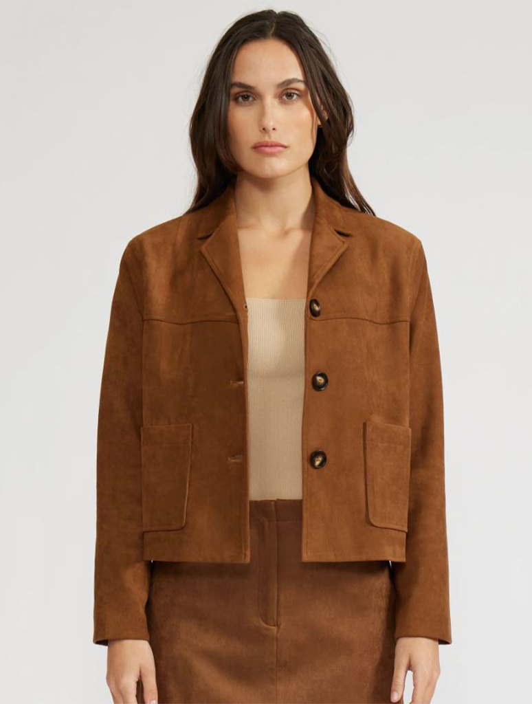 Brent Faux Suede Jacket