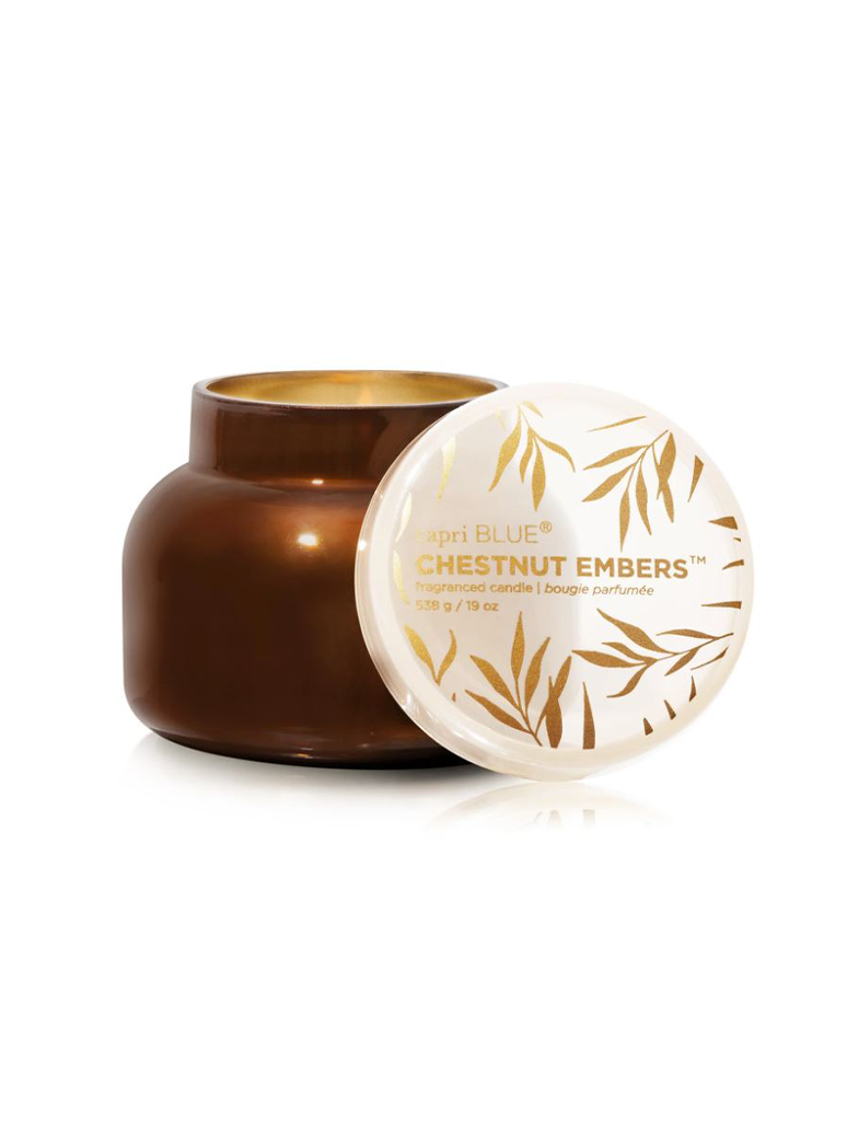 Capri Blue 19 oz Chestnut Embers Autumn Glow Candle