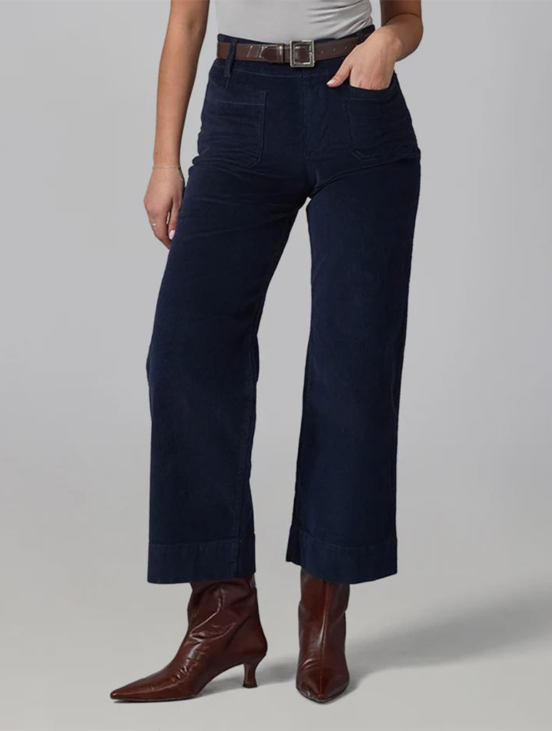 Lola Jeans Colette High Rise Wide Leg Corduroy Pants