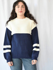 Rugby Sleeve Colorblock Sweater