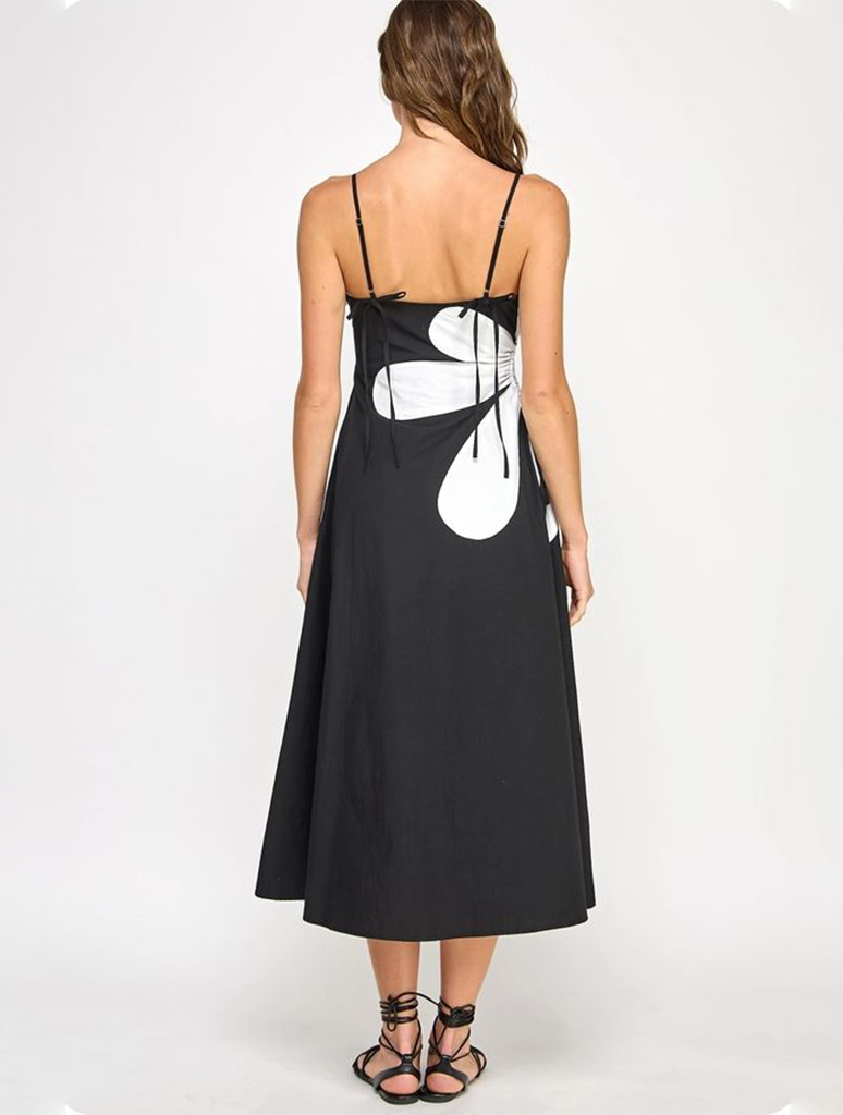 Sleeveless Side Cut-Out Long Dress