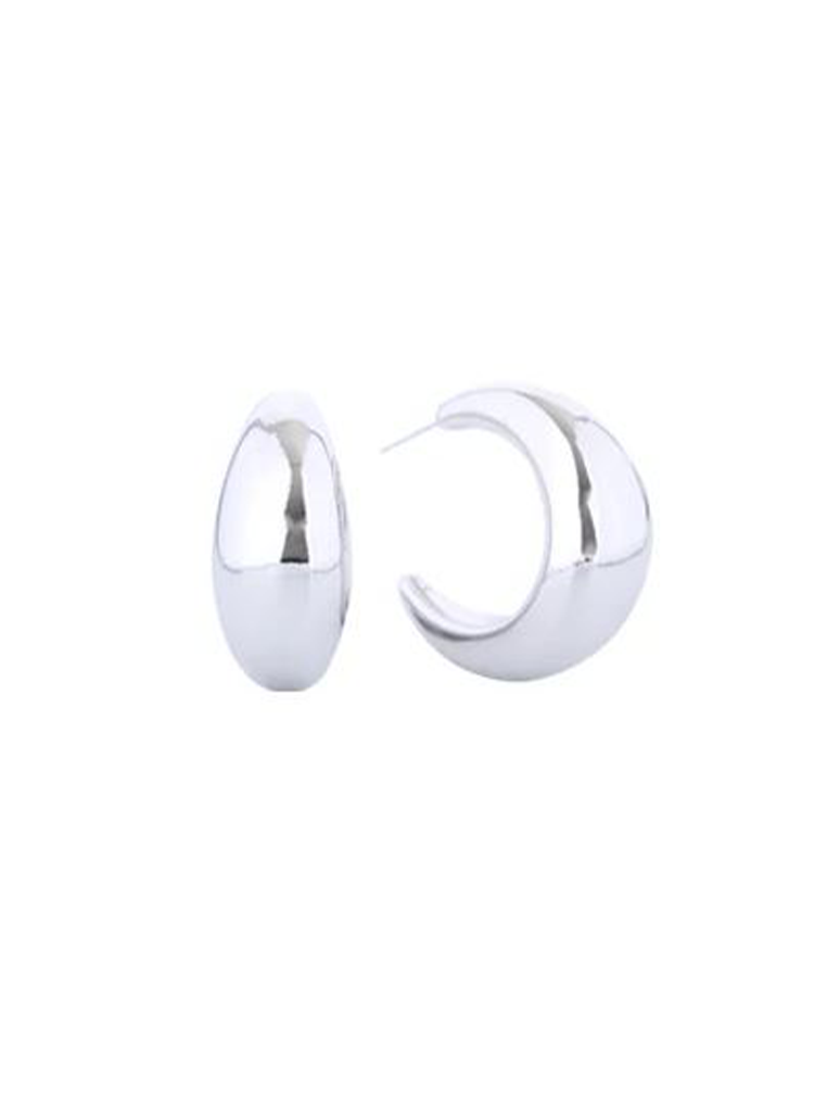 Crescent Hoop Earrings