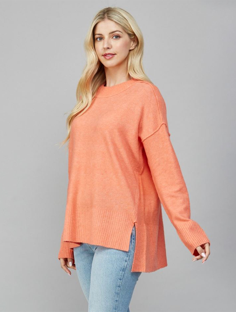 Side Slit Oversized Sweater