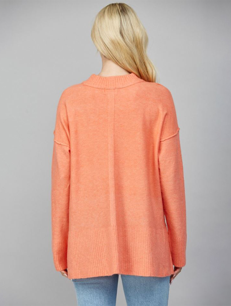 Side Slit Oversized Sweater