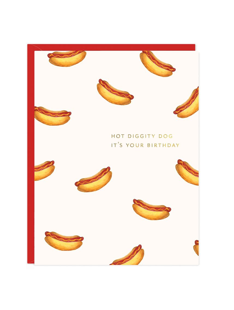 Hot Dog Birthday Card