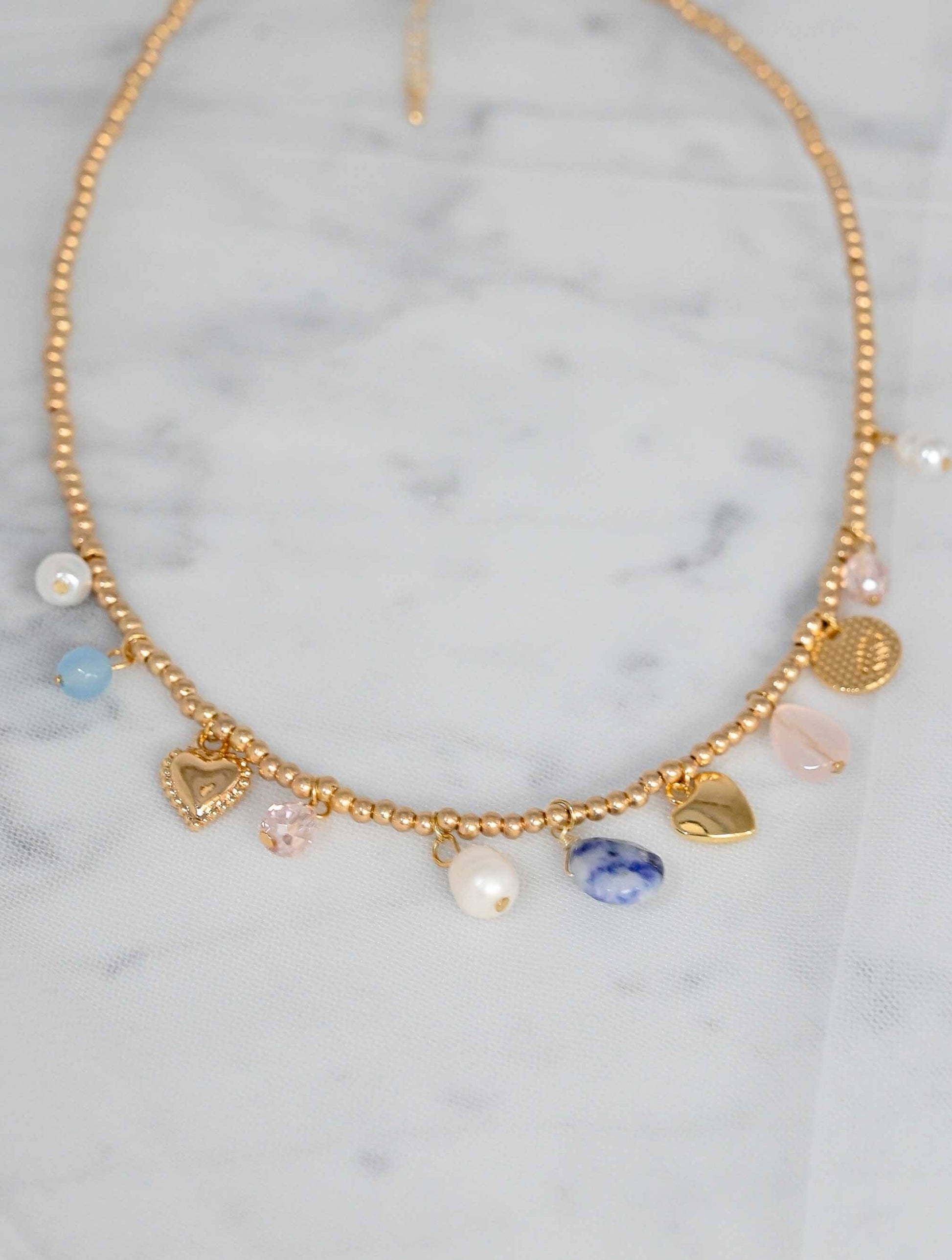 Multi Charm Ball Necklace