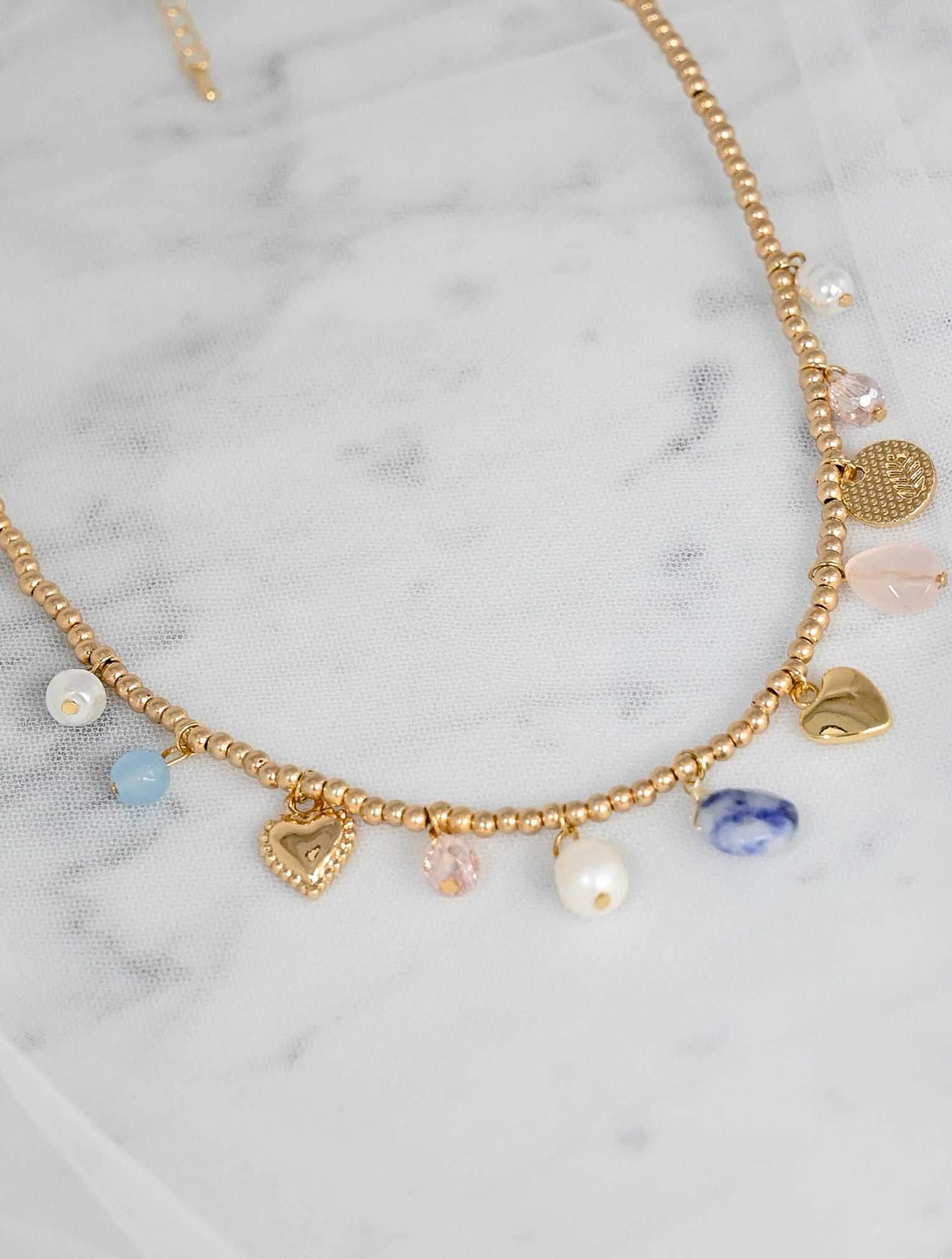 Multi Charm Ball Necklace