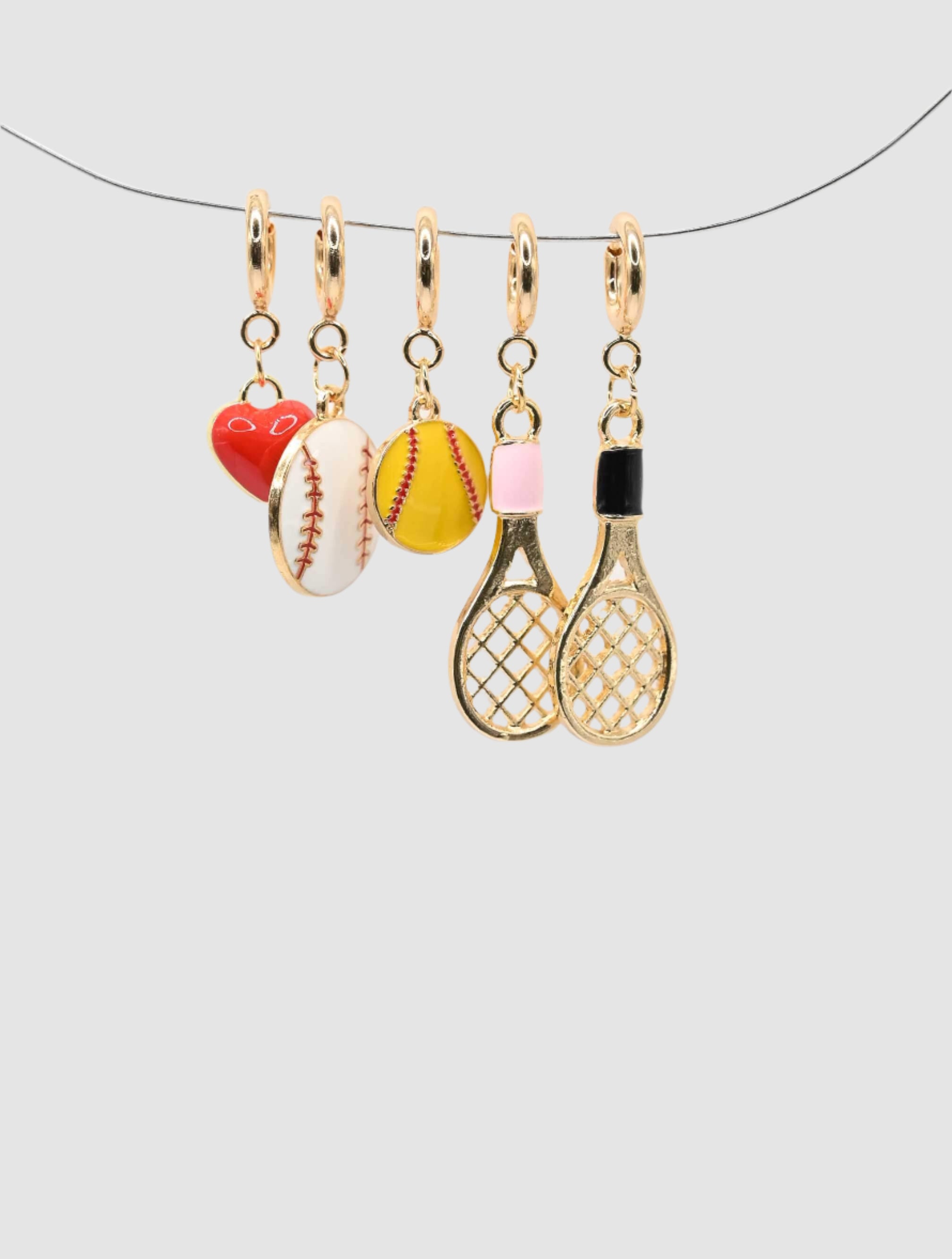 Sports Theme Multi Charm Set
