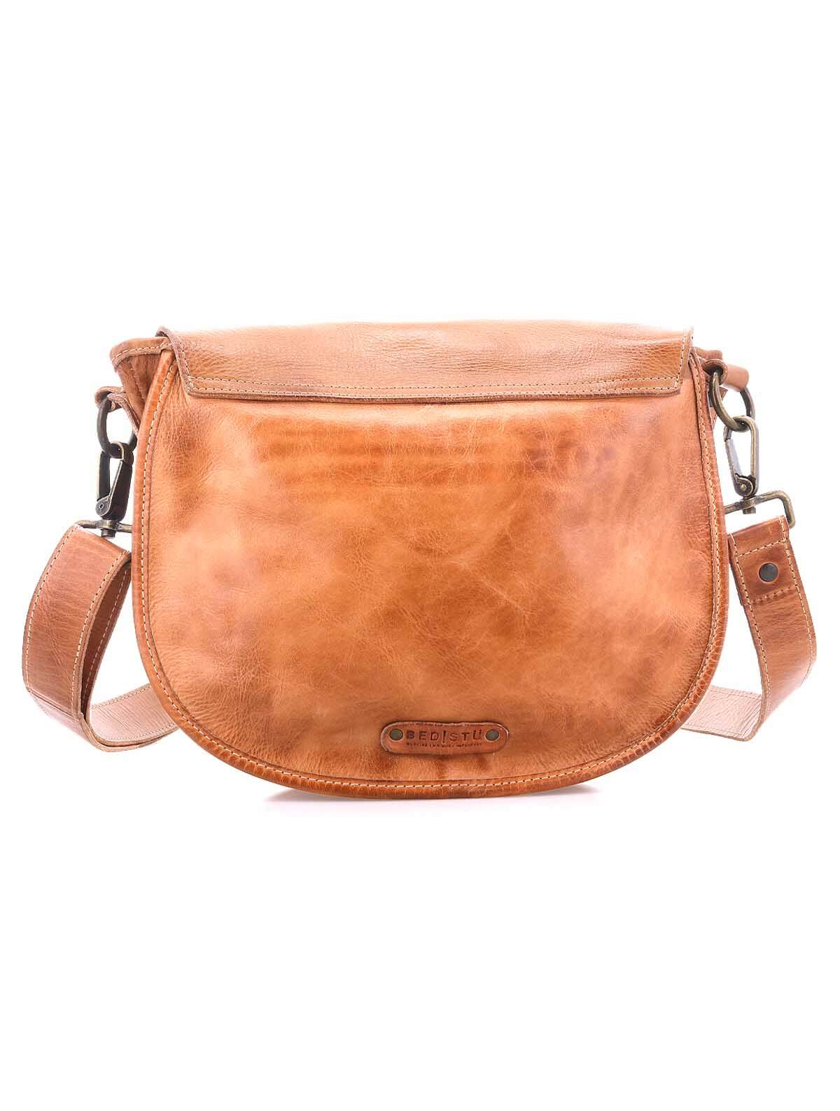 Detailed image of BED|STU Sequoia's front, highlighting grommet details and quality leather finish