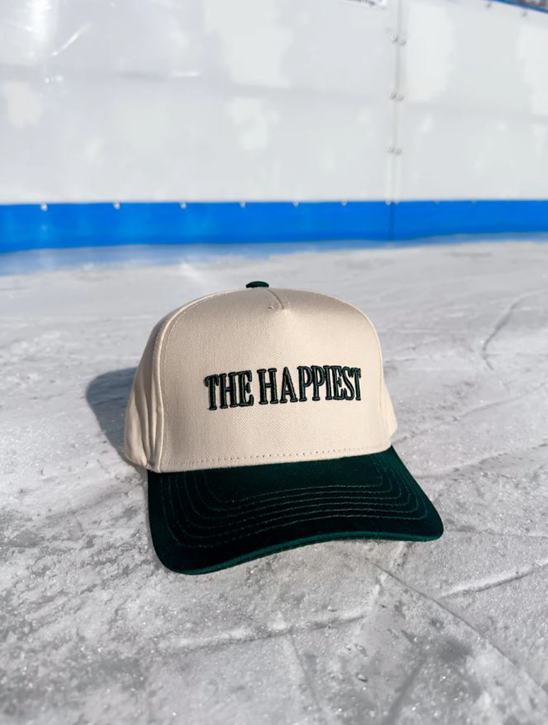 "The Happiest" 3D Puff Snapback Hat
