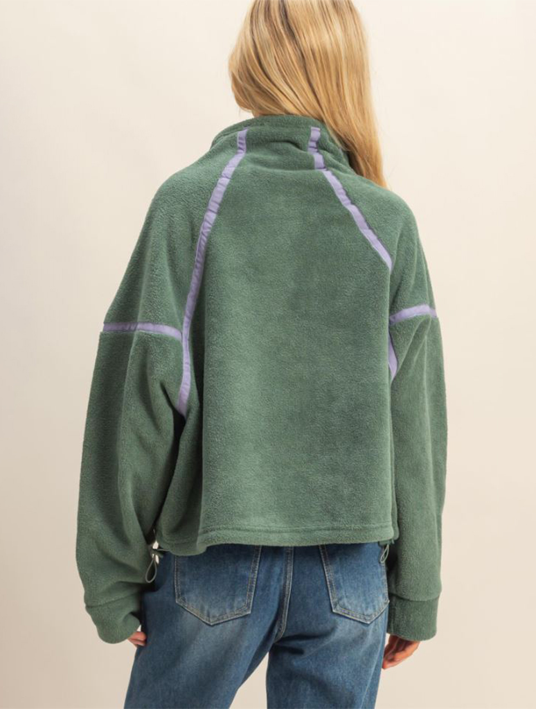 Fleece Half Zip Pullover Sweater