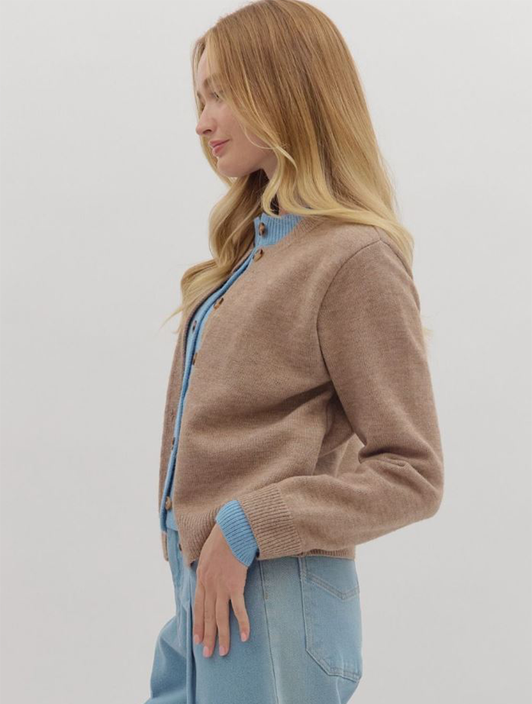 Solid Layered Cardigan