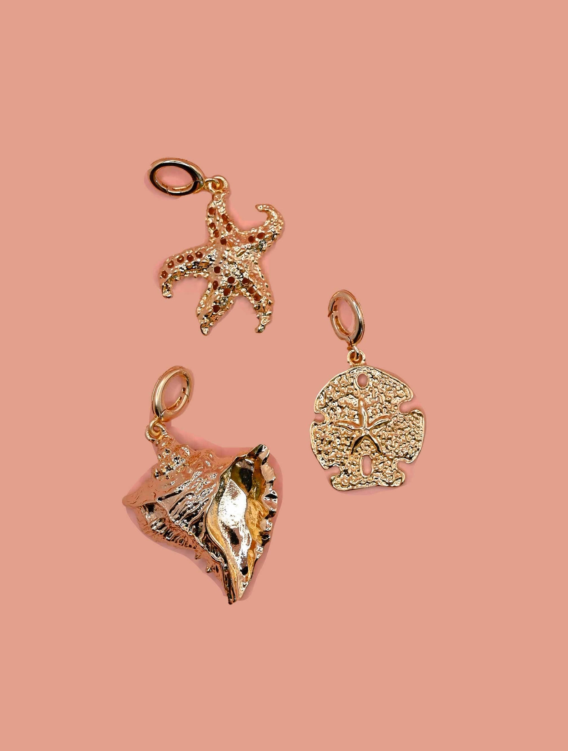 Set of Three Gold Pendants