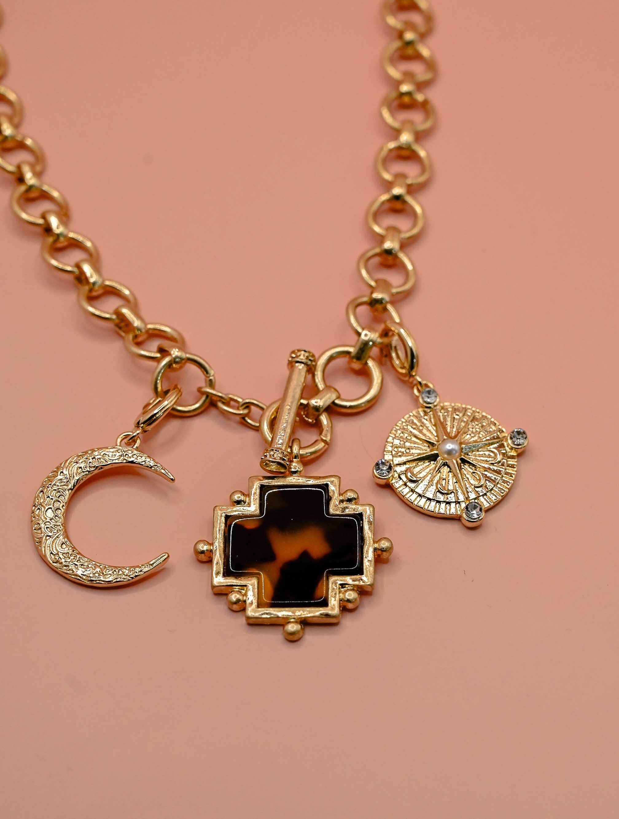 Set of Three Gold Pendants