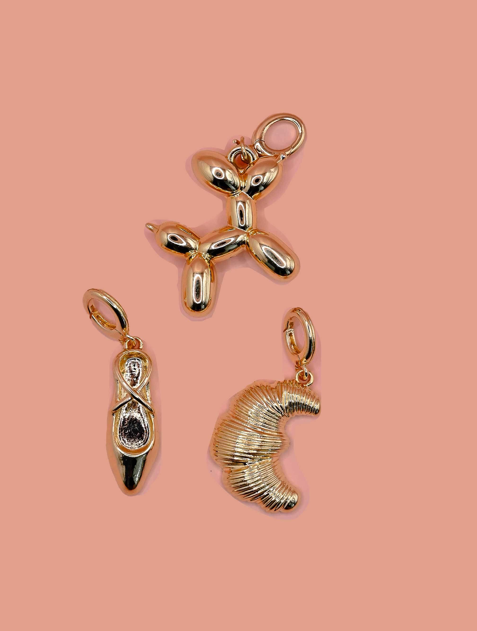 Set of Three Gold Pendants