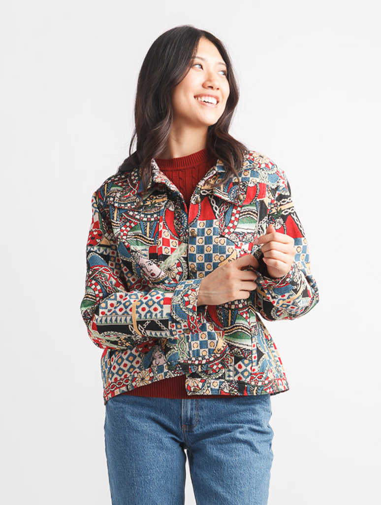 Playing Card Short Tapestry Jacket