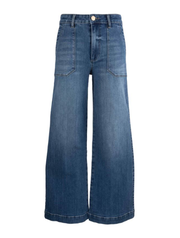 Kut From The Kloth Meg High-Rise Wide Straight Leg with Pork Chop Pockets