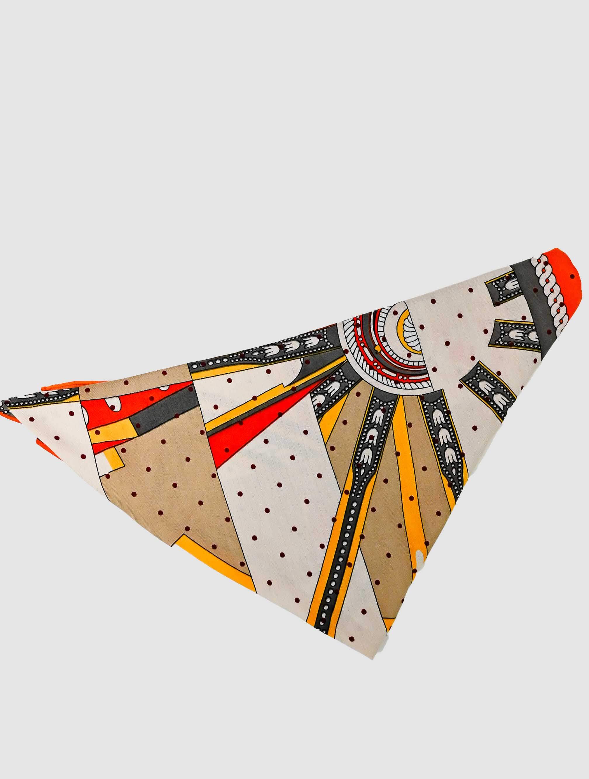 Triangle Shape Floral Scarf