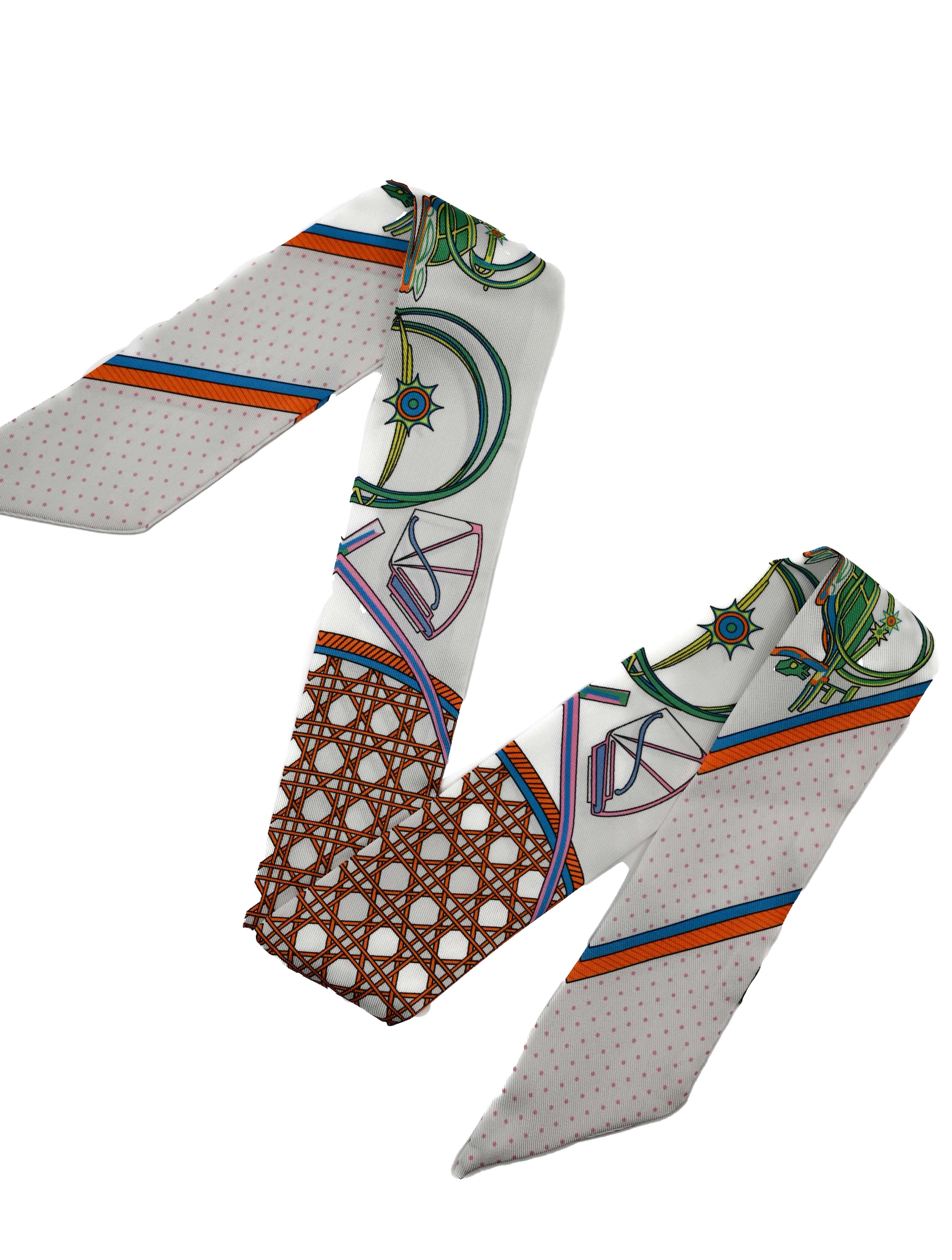 Patterned Lightweight Twilly Scarf