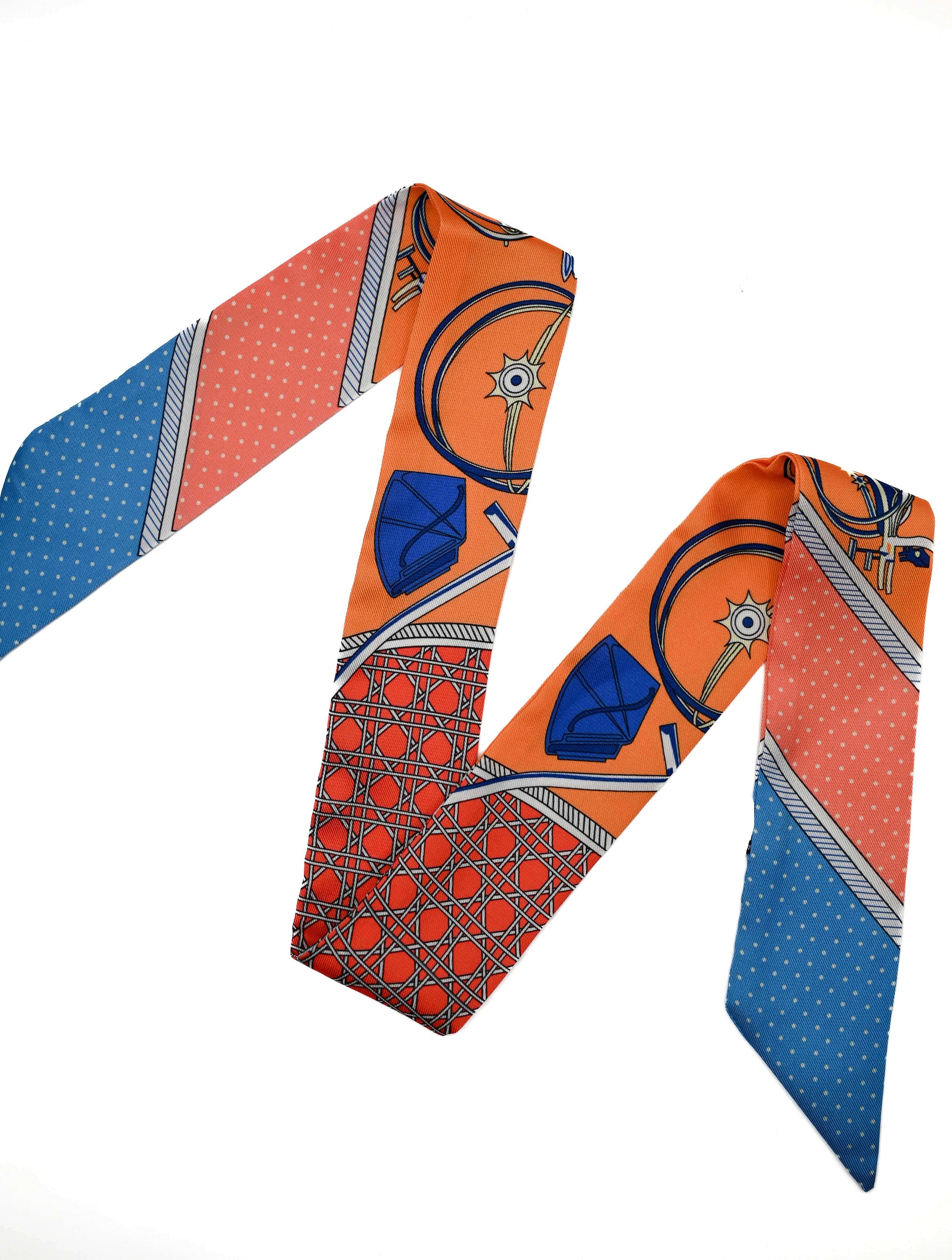 Patterned Lightweight Twilly Scarf