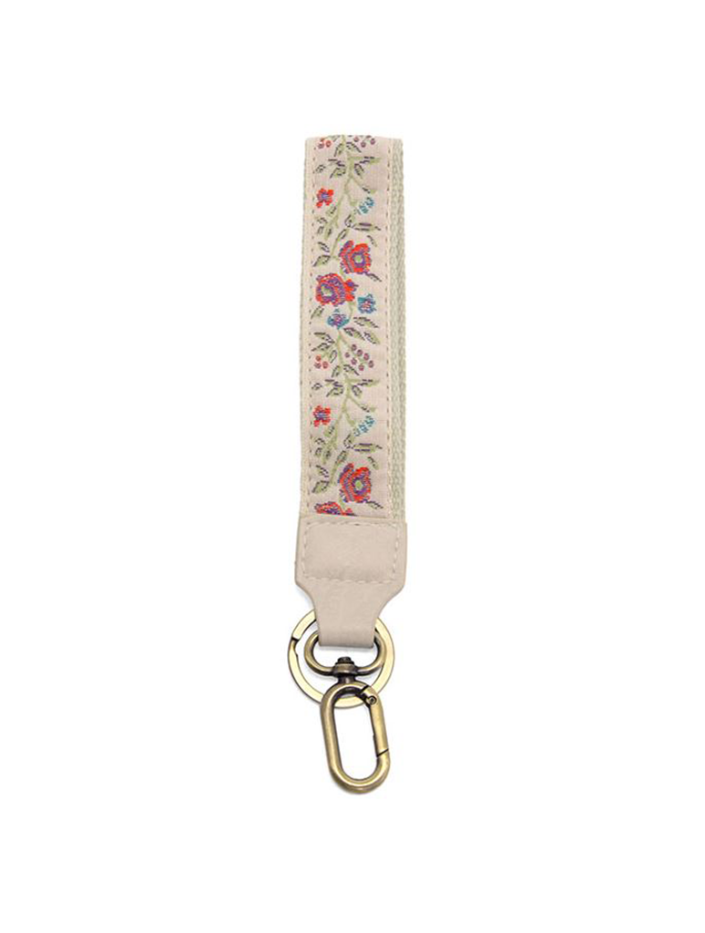 Embroidered Wristlet Keychain